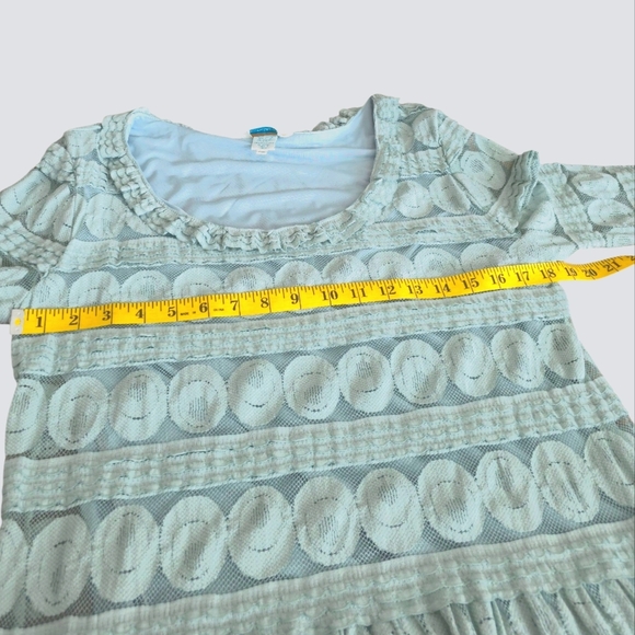 Sundance Willow Spa Lace Long Sleeve Modest Round Neck Maxi Dress Size P XL - Picture 13 of 14